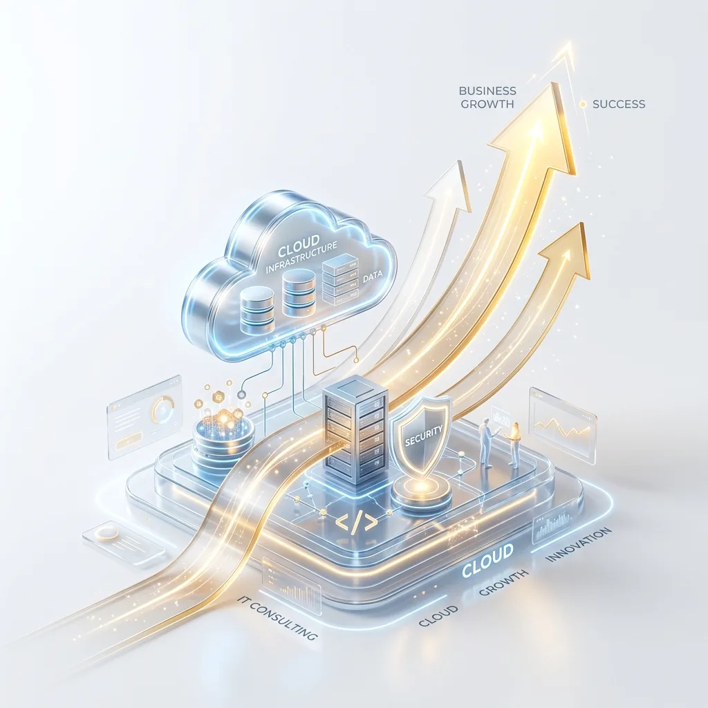 Enterprise IT Infrastructure Illustration